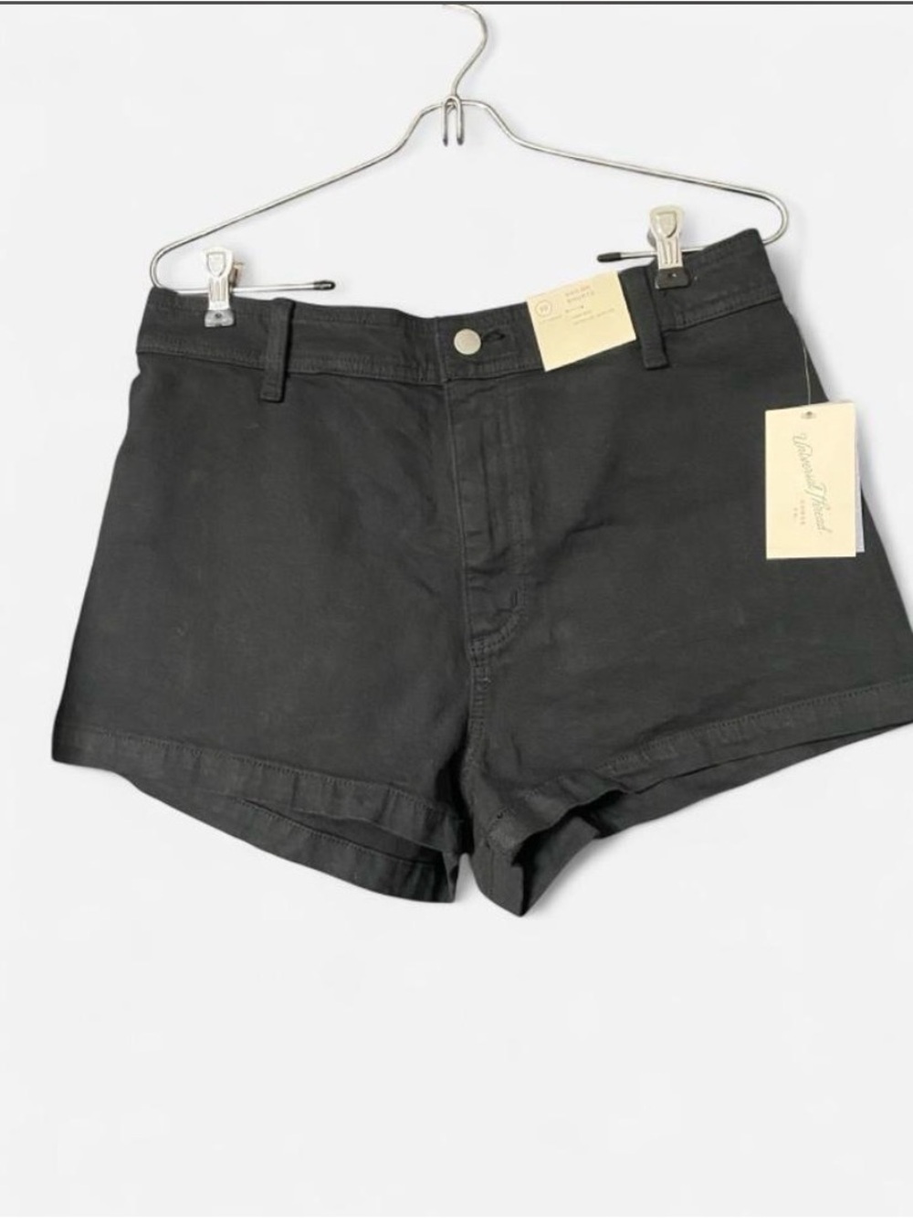 Universal Thread High-Waist Black Cotton Shorts
